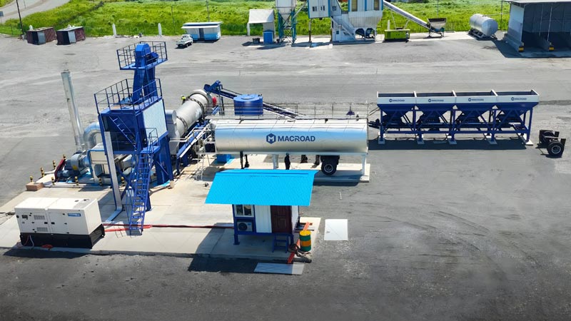 Macroad Mobile Asphalt Plant for Road and Bridge Construction